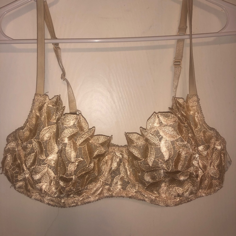 Gold leaf bra